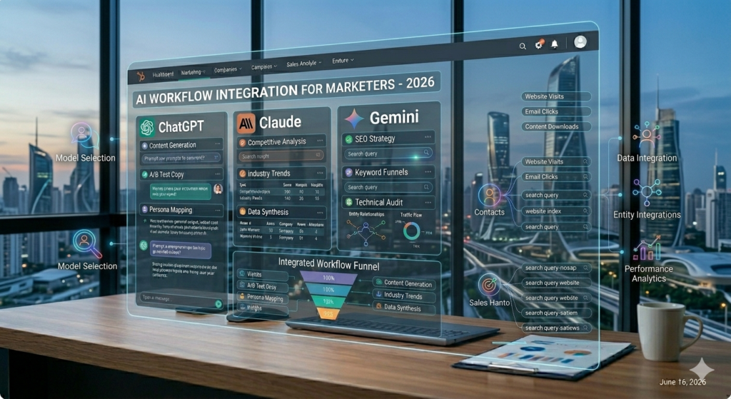 ChatGPT, Claude and Gemini for Marketers: A Practical Workflow Guide for 2026