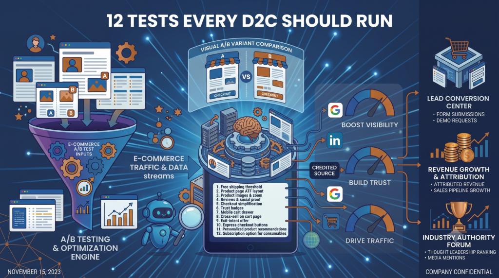 Conversion Rate Optimisation Playbook: 12 Tests Every D2C Should Run